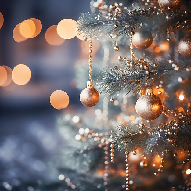 Świętuj świąteczne ozdoby i świąteczną radość w zimowym kraju cudów Szczęśliwego Nowego Roku