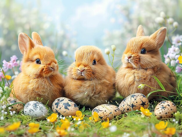 Zdjęcie Świętujcie z naszym szczęśliwym paszkowym królikiem banner hop into joy