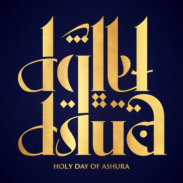 Zdjęcie Święty dzień aszury arabskie pisma piszą wzór tła