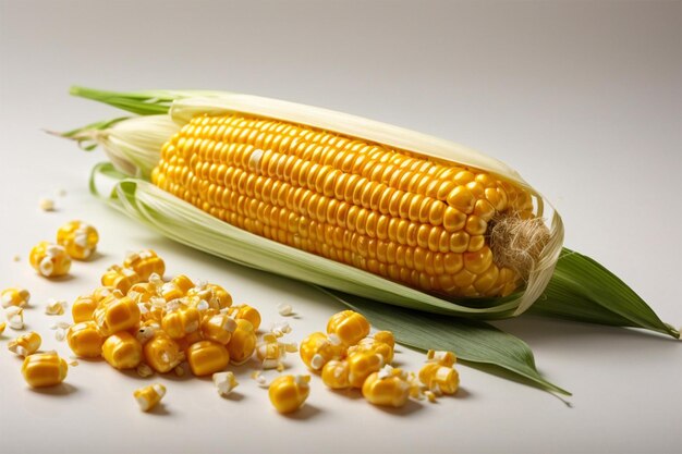 Świeża i soczyste kukurydza na kolbie odżywcze warzywo