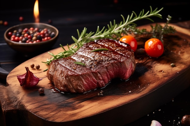Zdjęcie Świeże grillowane mięso w kuchni