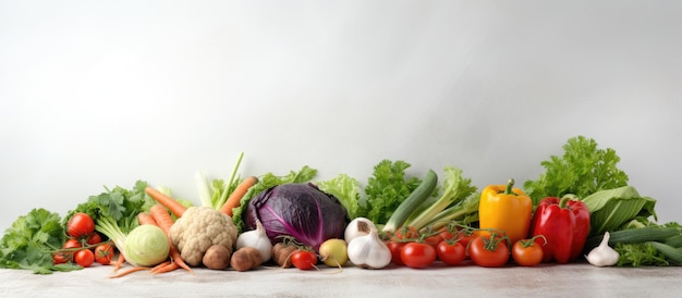 świeże i organiczne warzywa z naturalnymi składnikami do zdrowego gotowania Tło