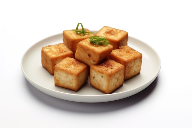 świeże kawałki tofu
