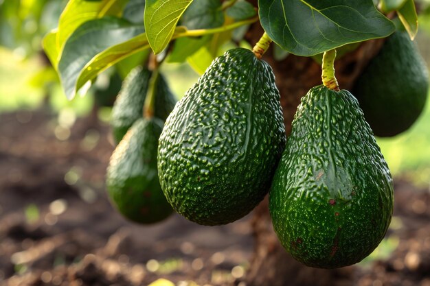 Świeże naturalne awokado na zdjęciach produktów