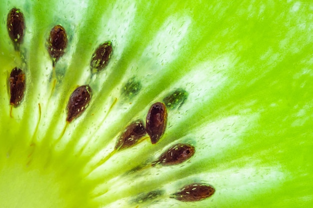 Świeże Owoce Kiwi Plasterki Zbliżenie Makro Tekstury Tła