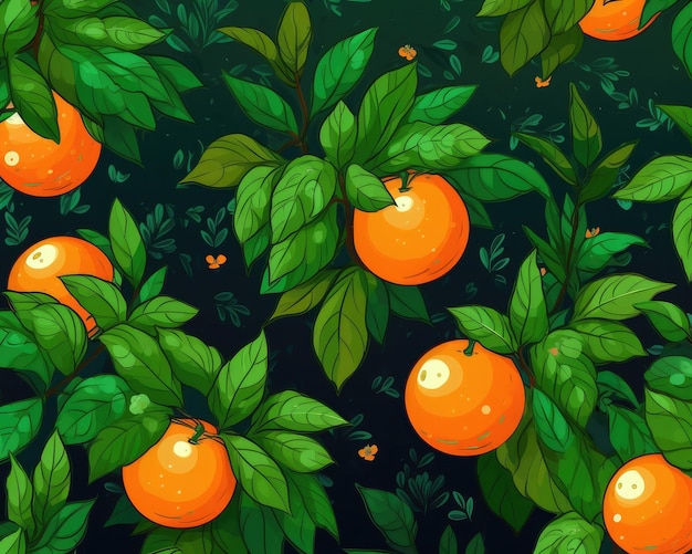 Świeże owoce pomarańczowe latające w studio tle restauracji i ogrodu