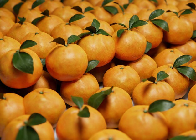 Świeże owoce pomarańczy ułożone w stos