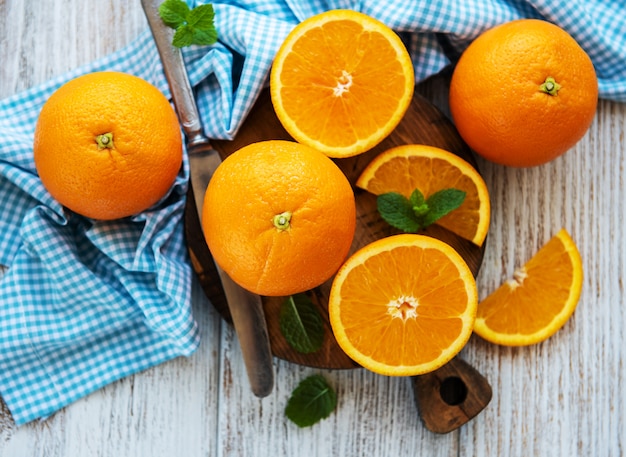Świeże owoce pomarańczy