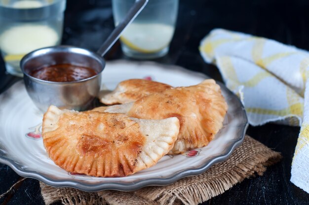 Świeże pieczone pasty