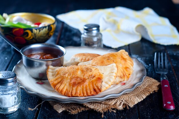 Świeże pieczone pasty