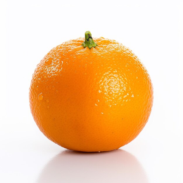 Zdjęcie Świeże pomarańczowe owoce na białym tle