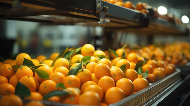 Zdjęcie Świeże, pyszne pomarańcze leżące na półce w supermarkecie, organiczne artykuły spożywcze.