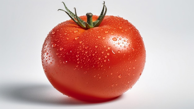 Zdjęcie Świeże soczyste czerwone pomidory izolowane na białym tle