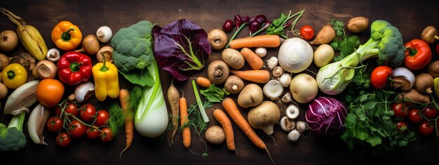 Świeże warzywa, organiczne, zdrowe, wegańskie jedzenie na czarnym tle