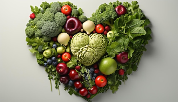 Świeże Warzywa Zdrowe Odżywianie Natura Kolorowa Nagroda Na Twoim Talerzu Generowana Przez Sztuczną Inteligencję