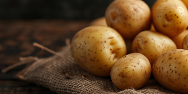 Świeże ziemniaki z bliska Generatywna sztuczna inteligencja