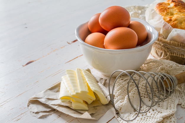 Świezi maket składniki dla piec Easter chleb