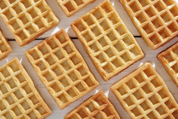 Świeżo upieczone wafle