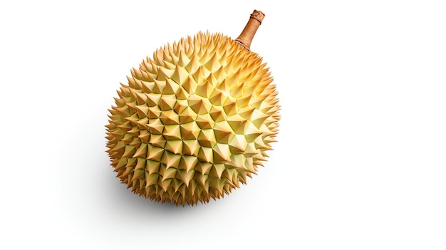 Świeży durian na białym tle