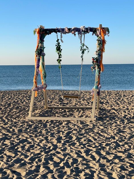 Zdjęcie swing na plaży