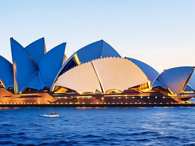 Sydney Opera House jest charakterystycznym punktem orientacyjnym Sydney Nowa Południowa Walia Australia generowana przez ai