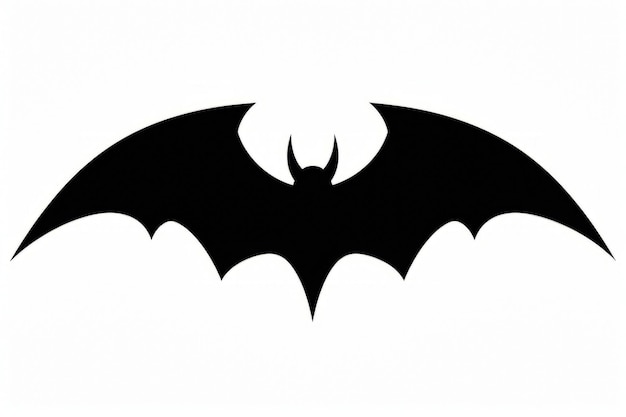 Symbol Batmana jest pokazany w czarno-białym z cieniem Generative AI