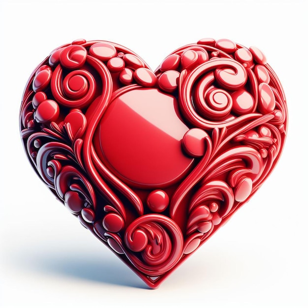 Symbol miłości Czerwone serce Wektorowe ilustracje artystyczne Avatar Ikona Tapeta Pic Emoji Emoticon