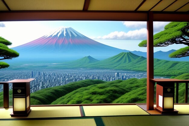 Symbol narodowy Japonii Zwiedzanie góry fuji Reprezentatywny punkt orientacyjny Piękna góra