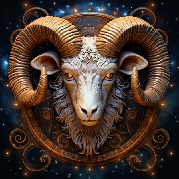 Zdjęcie symbol zodiaku, konstelacja barana