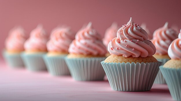 Symetria okładki cupcake AI generuje ilustrację