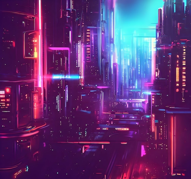 synthwave'owe miasto