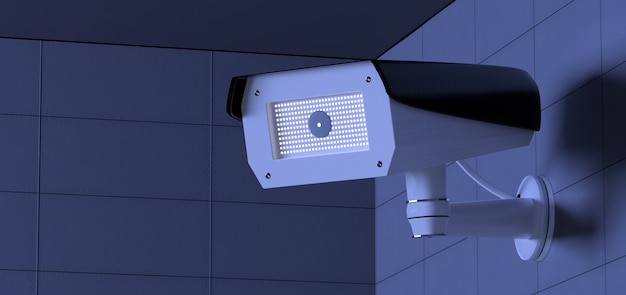 System Kamer Bezpieczeństwa Cctv - Renderowanie 3d