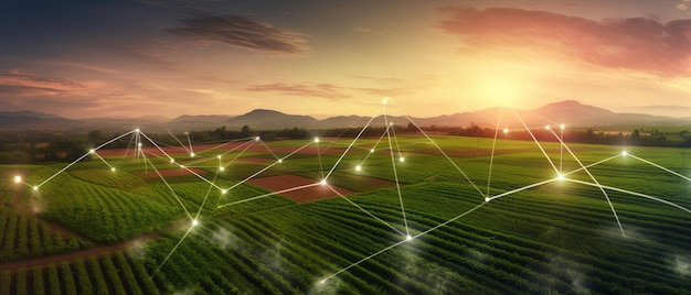 System rolnictwa precyzyjnego wykorzystuje sztuczną inteligencję do optymalizacji plonów