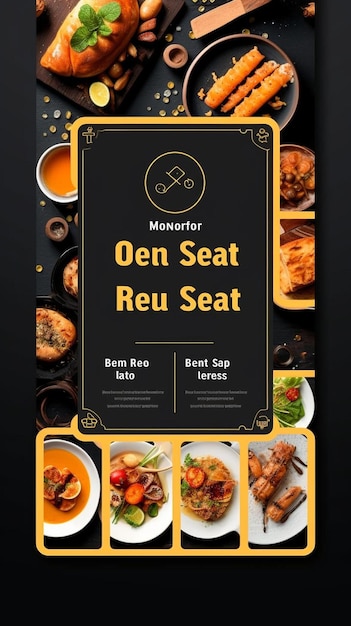 Zdjęcie szablon banerów mediów społecznościowych dla menu i restauracji