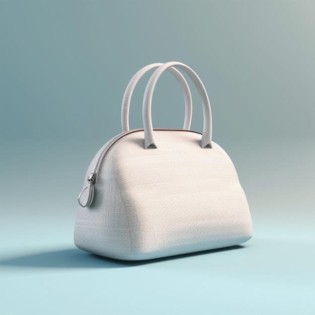 Zdjęcie szablon białej torebki damskiej