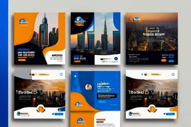 Zdjęcie szablon broszury korporacyjnej bifold business corporate bifold brochure template professional