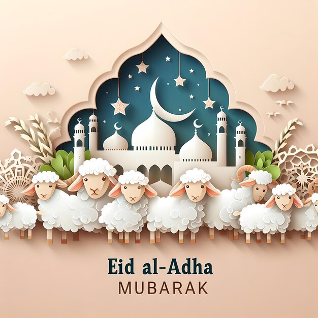 szablon Eid al Adha Mubarak