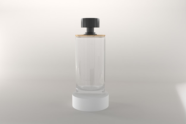 Zdjęcie szablon makiety 3d renderowanych butelek