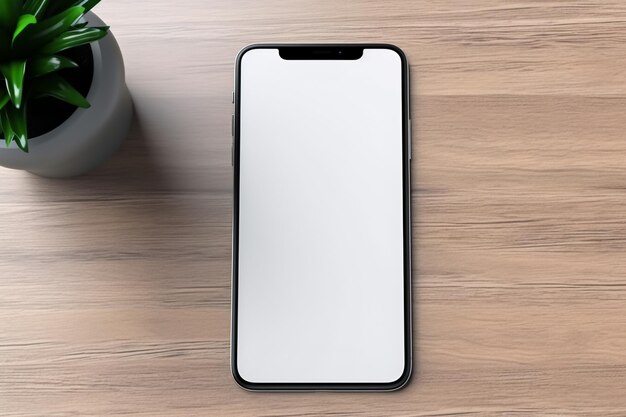 Szablon makiety telefonu Smartfon z szablonem makiety pustego ekranu do wyświetlania produktów lub reklam