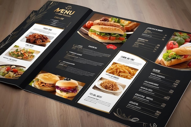 Szablon menu żywności