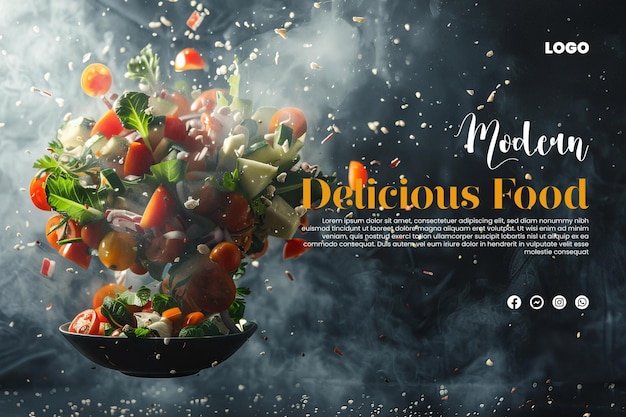 Szablon menu żywności