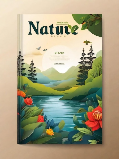 Szablon okładki czasopisma Nature