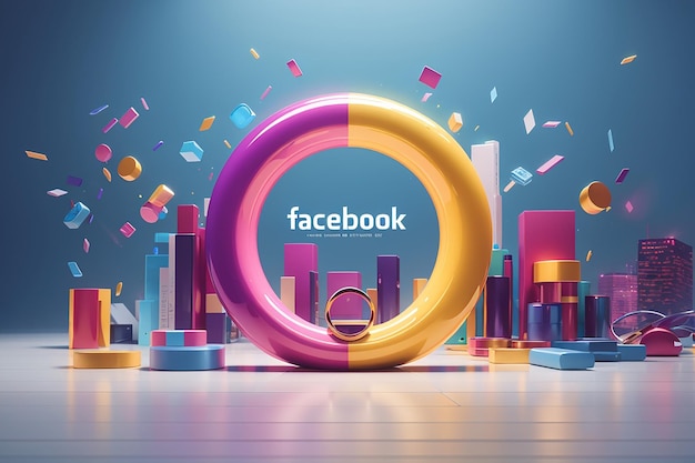 Szablon okładki Facebooka dla firm marketingu cyfrowego