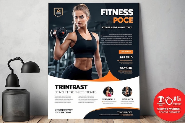 Zdjęcie szablon plakatów fitness