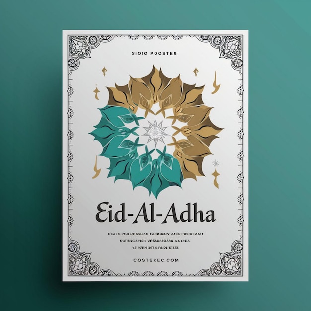 Zdjęcie szablon projektowania plakatów eid al adha