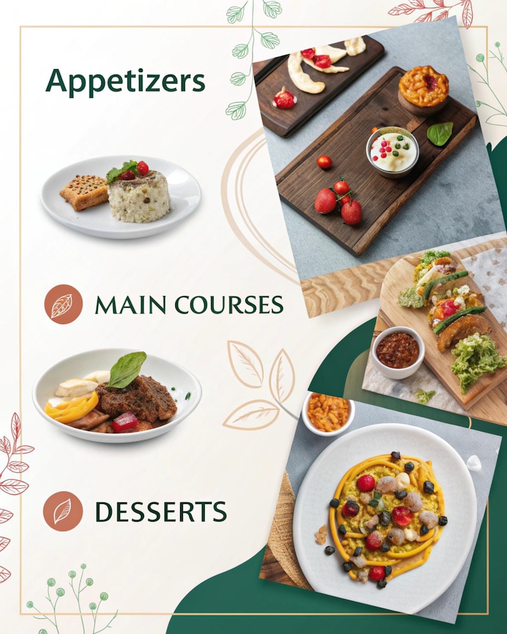 Zdjęcie szablon projektu plakatów menu restauracji