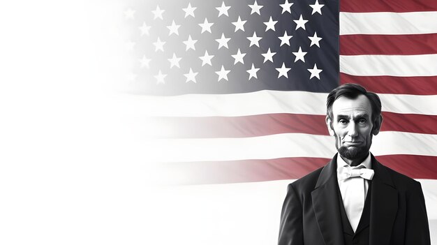 Zdjęcie szablon tapety i banerów mediów społecznościowych na dzień prezydenta usa w kolorach amerykańskiej flagi