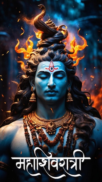 Szablonowy baner Mahashivratri