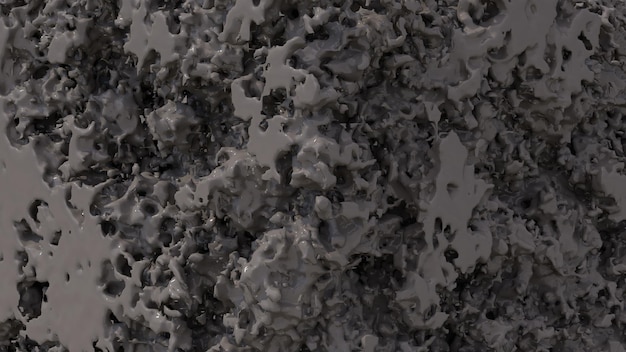 Szara teksturowana powierzchnia Abstrakcyjna ilustracja renderowania 3d