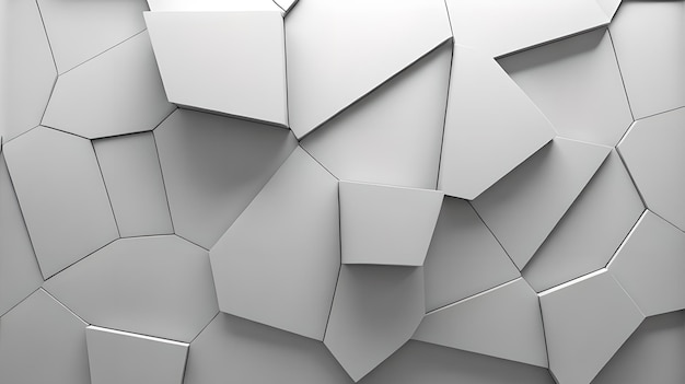 Szary kolor ściany abstrakcyjne bloki 3D tapeta tła